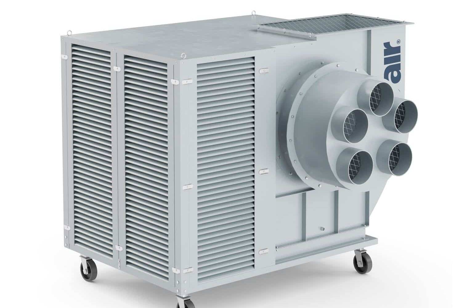 Máquina de exaustão, modelo ECCO 50 TURBO, em fundo branco, vista de frente